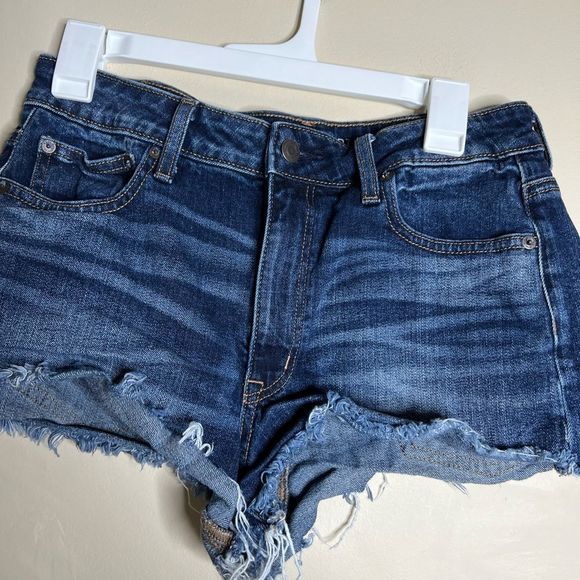 American eagle vintage hi-rise festival shorts women’s size 8 blue - Picture 4 of 8